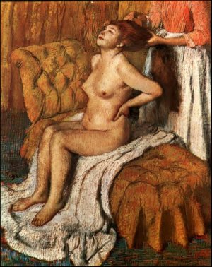 Woman Having Her Hair Combed by Edgar Degas Oil Painting Reproduction