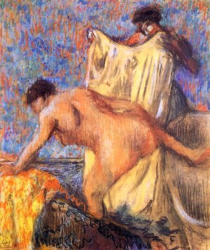 Woman Leaving Her Bath 3 by Edgar Degas Oil Painting Reproduction