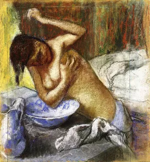 Woman Sponging Her Chest by Edgar Degas Oil Painting Reproduction