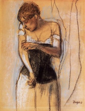 Woman Touching Her Arm by Edgar Degas Oil Painting Reproduction