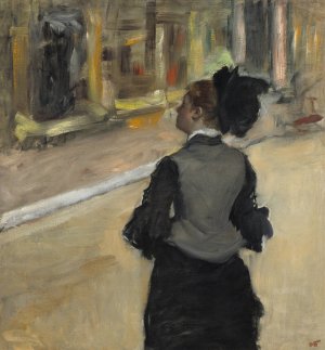 Woman Viewed from Behind by Edgar Degas Oil Painting Reproduction