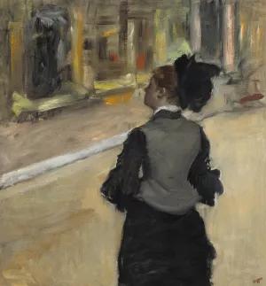 Woman Viewed from Behind by Oil Painting Reproduction