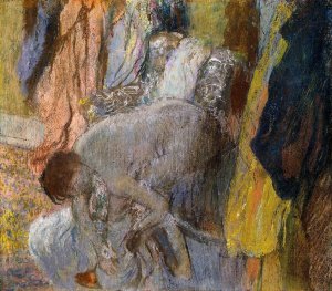 Woman Washing Her Feet by Edgar Degas Oil Painting Reproduction