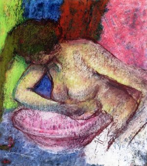 Woman Washing Herself 2 by Edgar Degas Oil Painting Reproduction