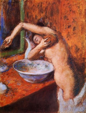 Woman Washing Herself by Edgar Degas Oil Painting Reproduction