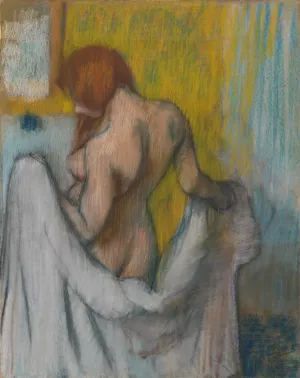 Woman with a Towel by Edgar Degas - Hand-Painted Oil Painting Reproduction