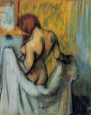 Woman with a Towel by Edgar Degas Oil Painting Reproduction
